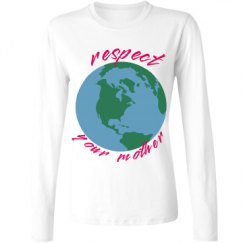 Ladies Relaxed Fit Basic Long Sleeve Tee