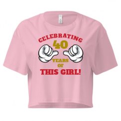 Ladies Festival Cali Crop Top Tee