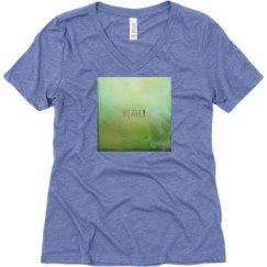 Ladies Relaxed Fit Super Soft Triblend V-Neck Tee