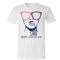 Unisex V-Neck Jersey Tee