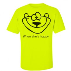 Unisex Ultra Cotton Safety Neon Crewneck Tee