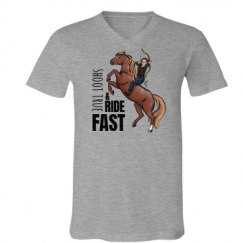 Unisex V-Neck Jersey Tee