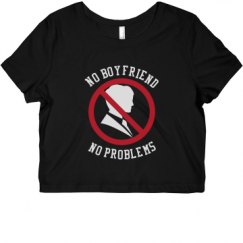 Ladies Slim Fit Crop Top Tee