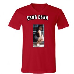 Unisex V-Neck Jersey Tee