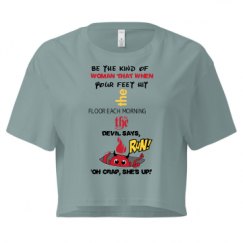 Ladies Festival Cali Crop Top Tee