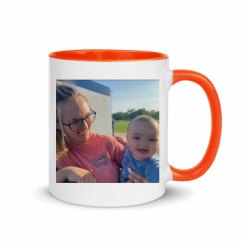 11oz Ceramic Mug with Color Inside