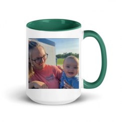 15oz Ceramic Mug with Color Inside