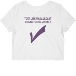 Ladies Slim Fit Crop Top Tee