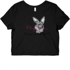 Ladies Slim Fit Crop Top Tee