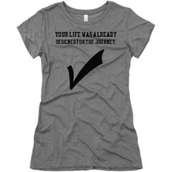 Ladies Slim Fit Super Soft Triblend Tee