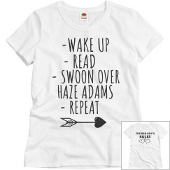 SWOON OVER HAZE ADAMS BLUE T-SHIRT