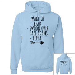 SWOON OVER HAZE ADAMS BLUE HOODIE