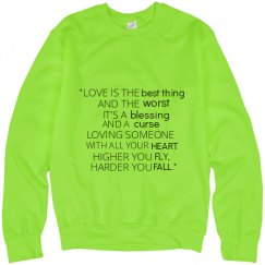 Unisex Neon Crewneck Sweatshirt