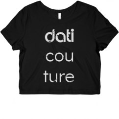 Ladies Slim Fit Crop Top Tee