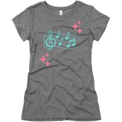 Ladies Slim Fit Super Soft Triblend Tee