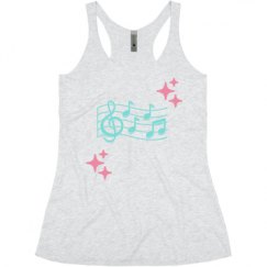 Ladies Slim Fit Super Soft Racerback Triblend Tank