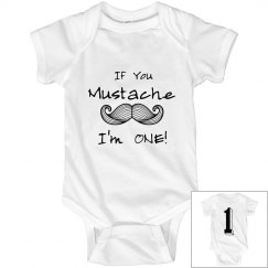 Mustache I'm One