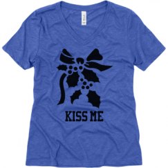 Ladies Relaxed Fit Super Soft Triblend V-Neck Tee