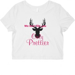 Ladies Slim Fit Crop Top Tee