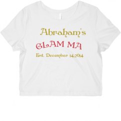 Ladies Slim Fit Crop Top Tee