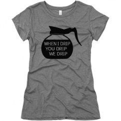 Ladies Slim Fit Super Soft Triblend Tee