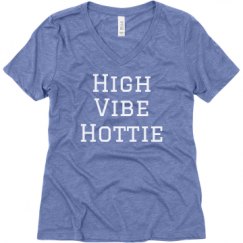 Ladies Relaxed Fit Super Soft Triblend V-Neck Tee