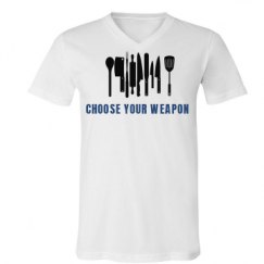 Unisex V-Neck Jersey Tee