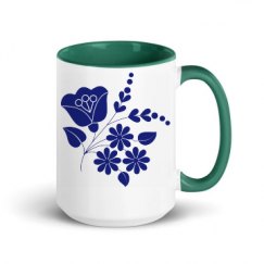 15oz Ceramic Mug with Color Inside