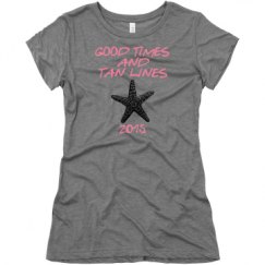 Ladies Slim Fit Super Soft Triblend Tee