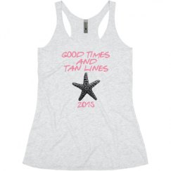 Ladies Slim Fit Super Soft Racerback Triblend Tank