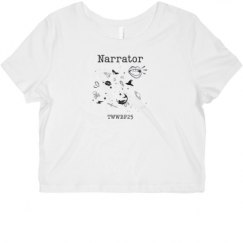 Ladies Slim Fit Crop Top Tee