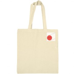 Beige CHOPSTICKS LOGO Canvas Bag