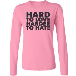 Ladies Relaxed Fit Basic Long Sleeve Tee