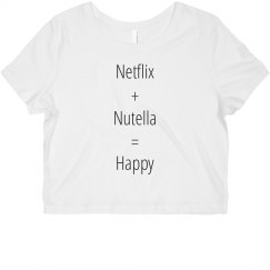 Netflix + Nutella = Happy Crop Top