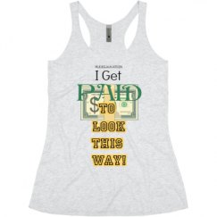 Ladies Slim Fit Super Soft Racerback Triblend Tank