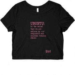 Ladies Slim Fit Crop Top Tee