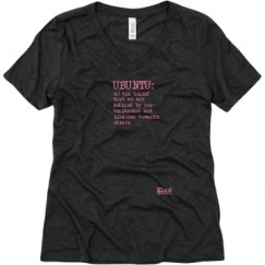 Ladies Relaxed Fit Super Soft Triblend V-Neck Tee