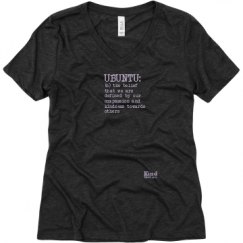 Ladies Relaxed Fit Super Soft Triblend V-Neck Tee