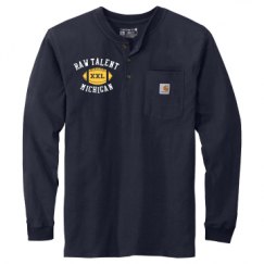 Unisex Carhartt Long Sleeve Henley Tee