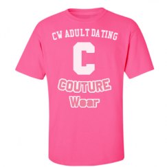 Unisex Ultra Cotton Safety Neon Crewneck Tee