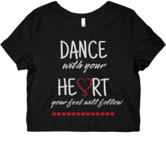 Ladies Slim Fit Crop Top Tee