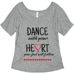 Ladies Flowy Slouchy Tee