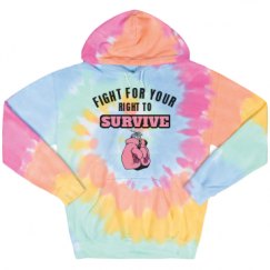 Unisex Tie-Dye Fleece Hoodie