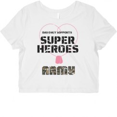 Ladies Slim Fit Crop Top Tee