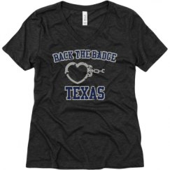 Ladies Relaxed Fit Super Soft Triblend V-Neck Tee