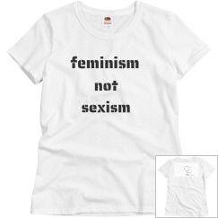 Feminism Not Sexism Basic T-shirt