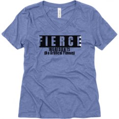 Ladies Relaxed Fit Super Soft Triblend V-Neck Tee