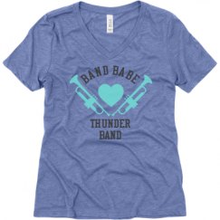 Ladies Relaxed Fit Super Soft Triblend V-Neck Tee