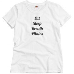 eat sleep breath Pilates tee