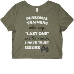 Ladies Slim Fit Crop Top Tee